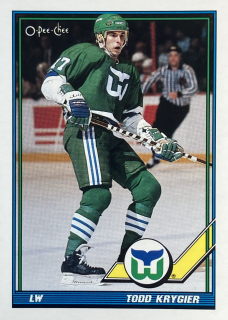 1991-92 O-Pee-Chee #449 Todd Krygier