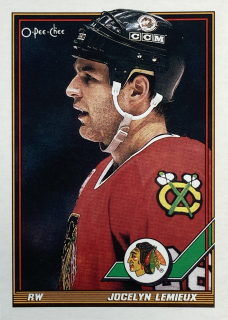 1991-92 O-Pee-Chee #453 Jocelyn Lemieux
