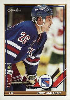 1991-92 O-Pee-Chee #474 Troy Mallette