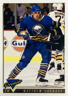1993-94 Topps Premier #346 Matthew Barnaby - GOLD