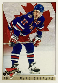 1993-94 Topps Premier #384 Mike Gartner - NATIONAL TEAMS