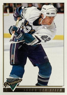 1993-94 Topps Premier #396 Shaun Van Allen - GOLD