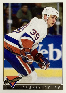 1993-94 Topps Premier #489 Travis Green - GOLD