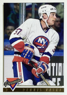 1993-94 Topps Premier #438 Dennis Vaske - GOLD