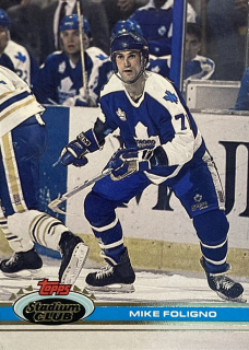1991-92 Topps Stadium Club #029 Mike Foligno