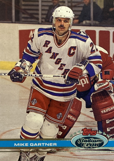 1991-92 Topps Stadium Club #051 Mike Gartner