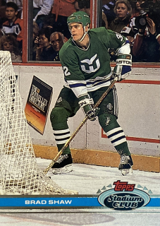 1991-92 Topps Stadium Club #083 Brad Shaw