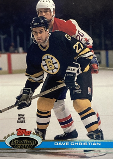 1991-92 Topps Stadium Club #095 Dave Christian