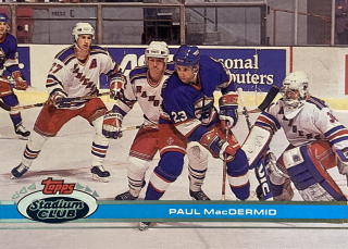 1991-92 Topps Stadium Club #254 Paul MacDermid