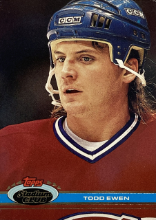 1991-92 Topps Stadium Club #340 Todd Ewen