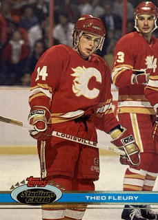 1991-92 Topps Stadium Club #355 Theo Fleury