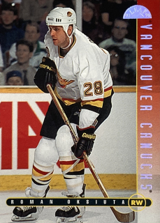 1995–96 Leaf #077 Roman Oksiuta