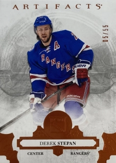 2017-18 Artifacts #025 Derek Stepan - ORANGE PARALLEL /55