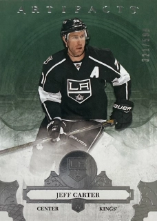 2017-18 Artifacts #114 Jeff Carter - EMERALD PARALLEL /599
