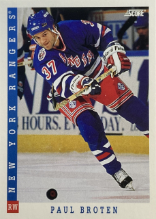 1993-94 Score American #297 Paul Broten