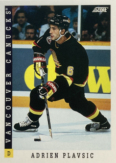 1993-94 Score American #358 Adrien Plavsic
