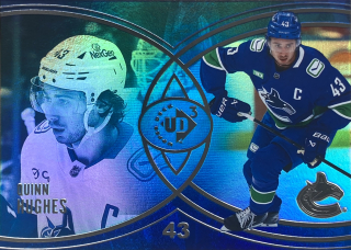 2025-26 UD Extended #UD3-17 Quinn Hughes - UD3 BLUE