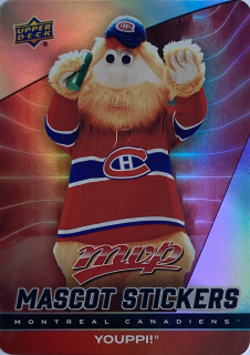 2025-26 MVP #MS-14 Youppi! - MASCOT STICKERS