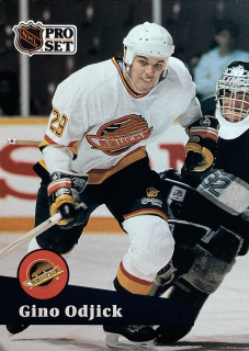 1991-92 Pro Set #505 Gino Odjick