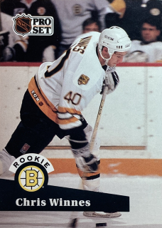 1991-92 Pro Set #522 Chris Winnes - ROOKIE