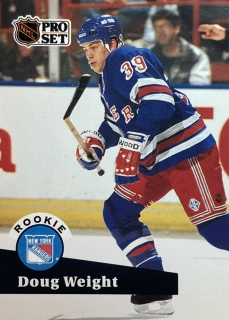 1991-92 Pro Set #549 Doug Weight - ROOKIE