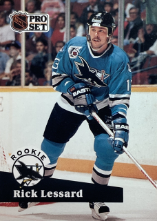 1991-92 Pro Set #560 Rick Lessard - ROOKIE
