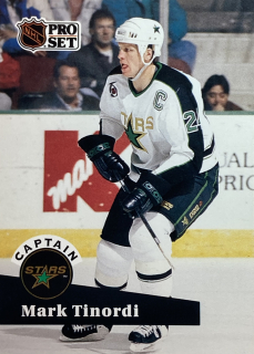 1991-92 Pro Set #575 Mark Tinordi - CAPTAIN