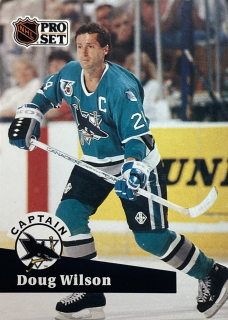 1991-92 Pro Set #584 Doug Wilson - CAPTAIN