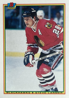 1990-91 Bowman #005 Steve Larmer