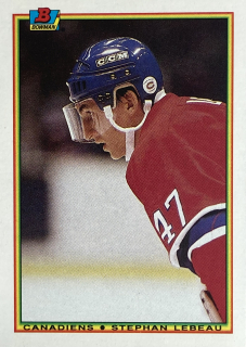 1990-91 Bowman #053 Stephan Lebeau