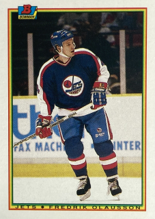 1990-91 Bowman #135 Fredrik Olausson
