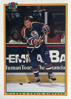 1990-91 Bowman #201 Craig Simpson