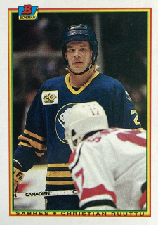 1990-91 Bowman #244 Christian Ruuttu
