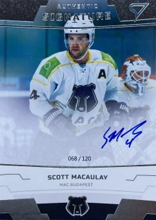 2019/20 Tipsport liga #A20 Scott Macaulay - AUTHENTIC SIGNATURE /120