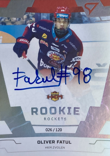 2019/20 Tipsport liga #R02 Oliver Fatul - ROOKIE ROCKETS SIGNATURE /120