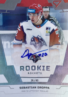2019/20 Tipsport liga #RU7 Sebastian Droppa - ROOKIE ROCKETS SIGNATURE /120
