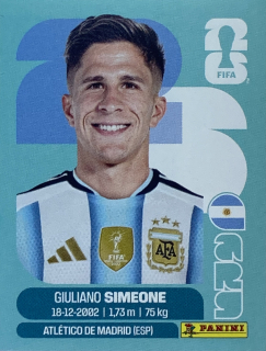 2026 FIFA World Cup Stickers #ARG20 Giuliano Simeone