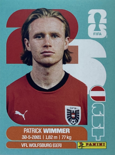 2026 FIFA World Cup Stickers #AUT17 Patrick Wimmer