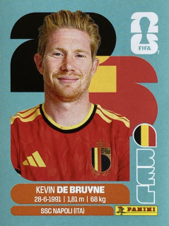 2026 FIFA World Cup Stickers #BEL15 Kevin De Bruyne