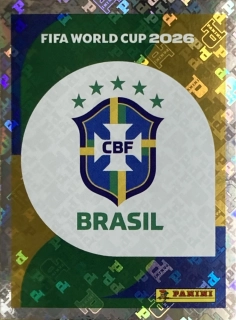 2026 FIFA World Cup Stickers #BRA01 Team Logo - FOIL