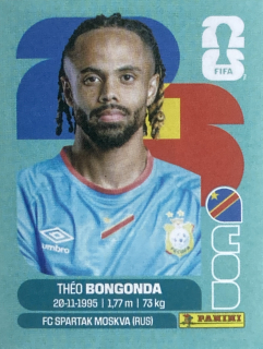 2026 FIFA World Cup Stickers #COD14 Théo Bongonda