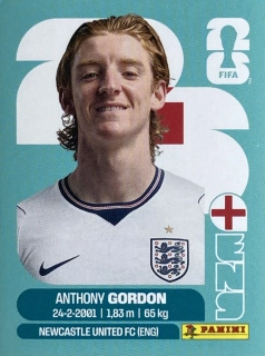 2026 FIFA World Cup Stickers #ENG15 Anthony Gordon