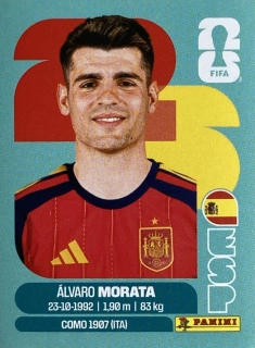 2026 FIFA World Cup Stickers #ESP19 Álvaro Morata