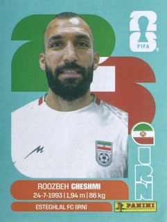 2026 FIFA World Cup Stickers #IRN15 Roozbeh Cheshmi