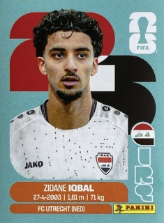 2026 FIFA World Cup Stickers #IRQ09 Zidane Iqbal