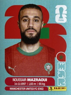 2026 FIFA World Cup Stickers #MAR05 Noussair Mazraoui