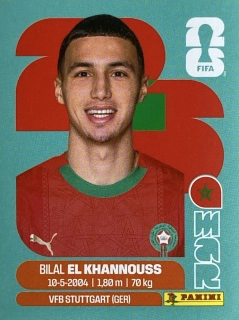 2026 FIFA World Cup Stickers #MAR14 Bilal El Khannouss