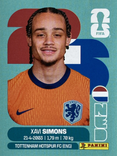2026 FIFA World Cup Stickers #NED15 Xavi Simons