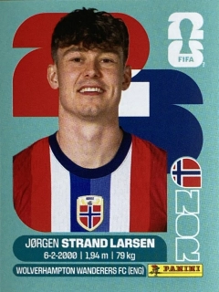 2026 FIFA World Cup Stickers #NOR18 Jørgen Strand Larsen