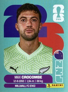 2026 FIFA World Cup Stickers #NZL02 Max Crocombe